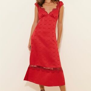 Free People Foolish Heart midi dress